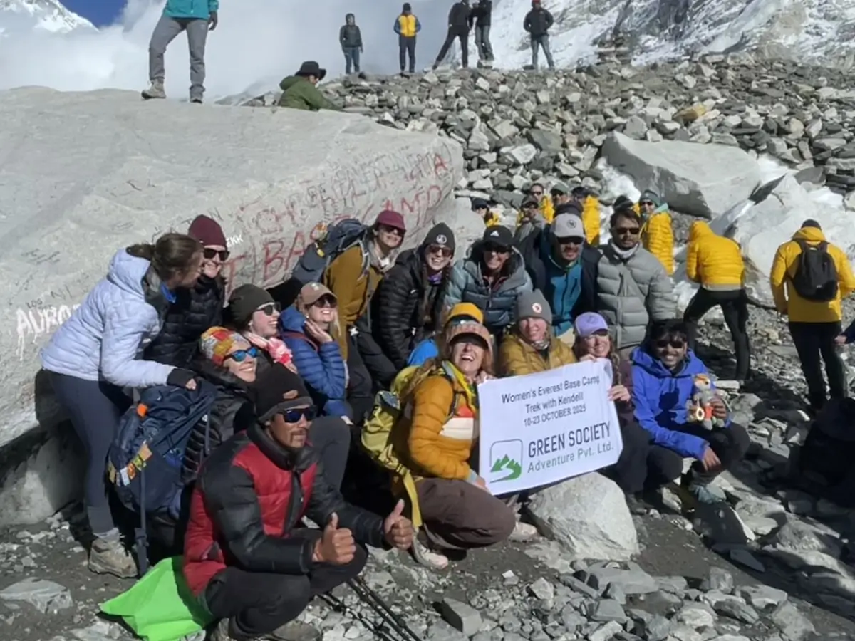 A team at Everest Base Camp 