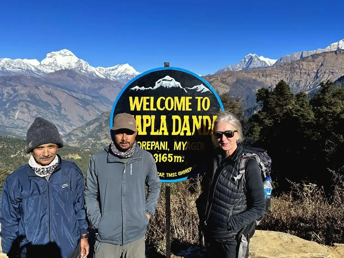 A team at Ghorepani Poon Hill Trek 