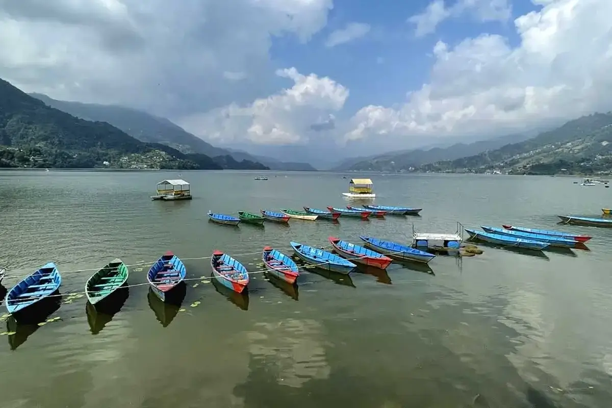 Beautiful Phewa Lake in Nepal