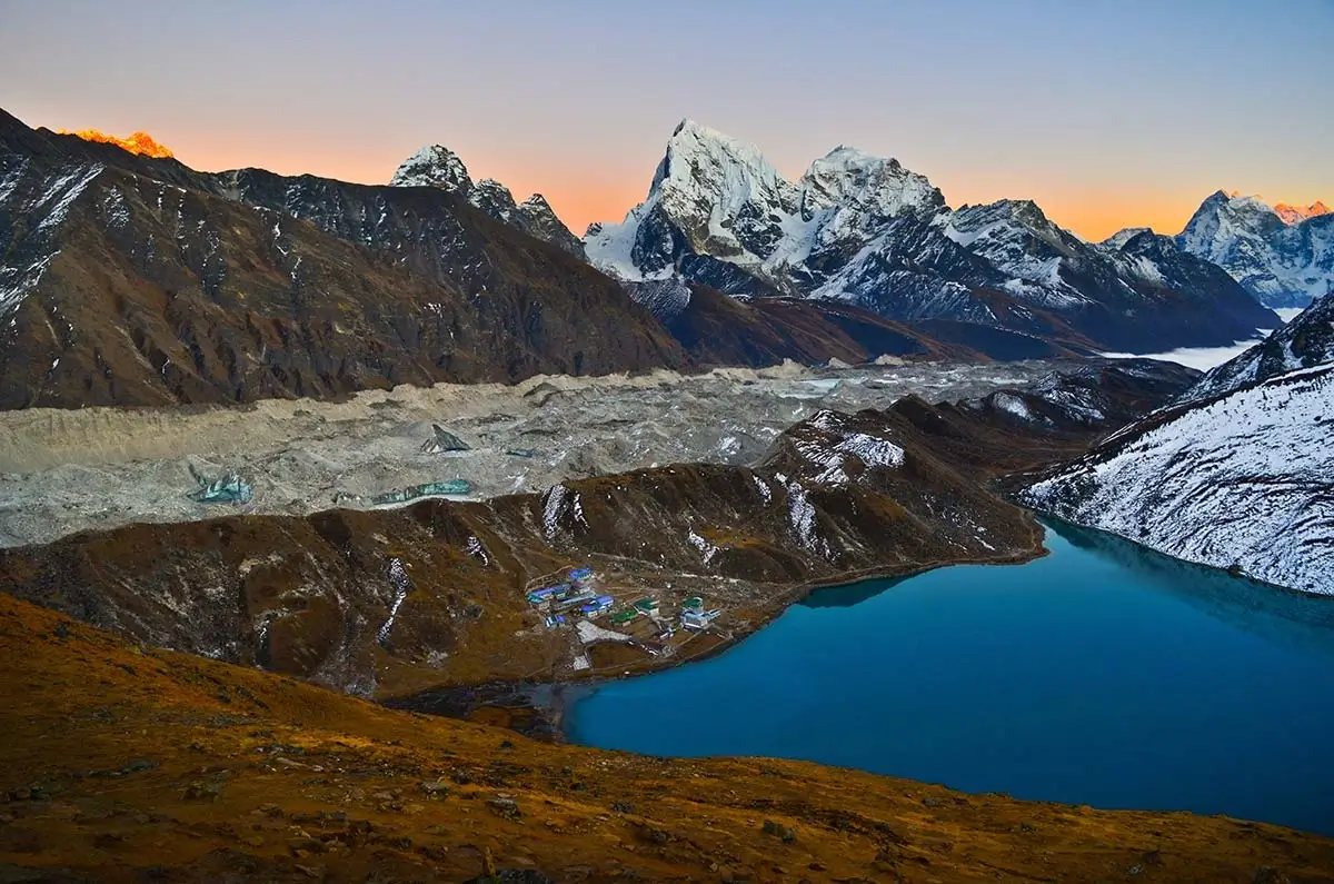 Breathtaking view of Gokyo Lake 
