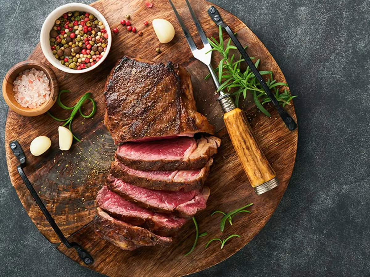 Chicken and buff steak