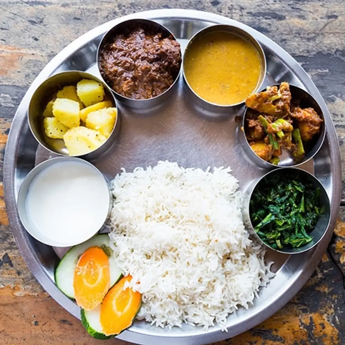 Dal Bhat on Gokyo Valley Trek 