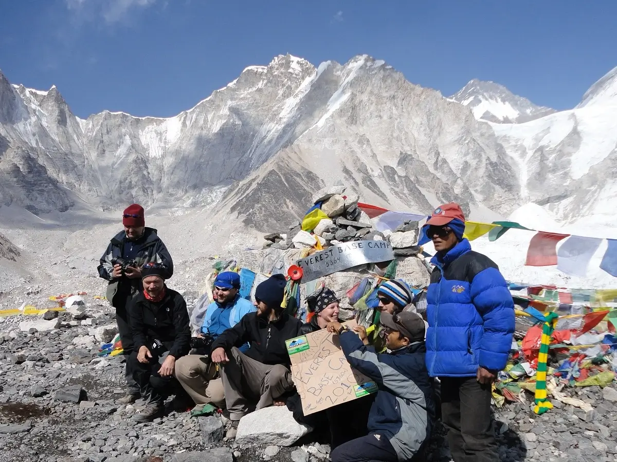 Another team at Everest Base Camp