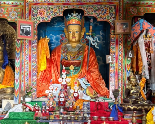 Buddha Statue In Monastery On Manaslu Circuit Route