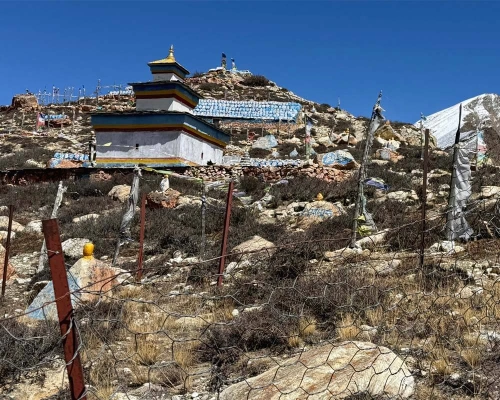 Gompa At Nar Pho Trekking