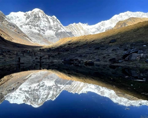 Mountains Reflection On Lak