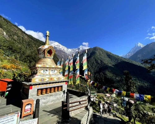 Stupa On The Way To Abc