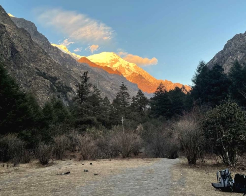 Sunset View On Mountain Lan